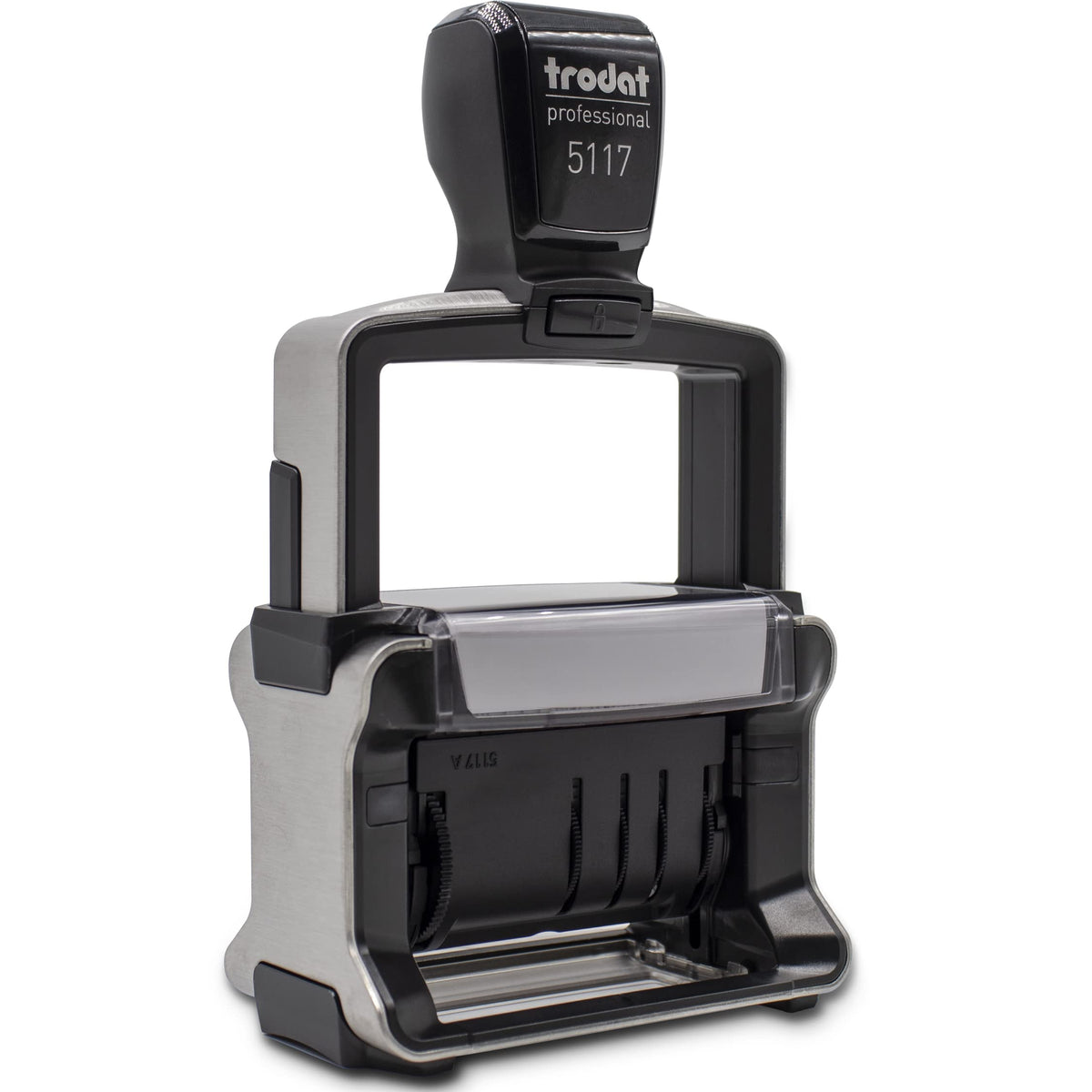 Rubber Stamp Creation - 5117 Professional 12-Message Stamp w/Dater, Self-Inking, Blue Ink Color
