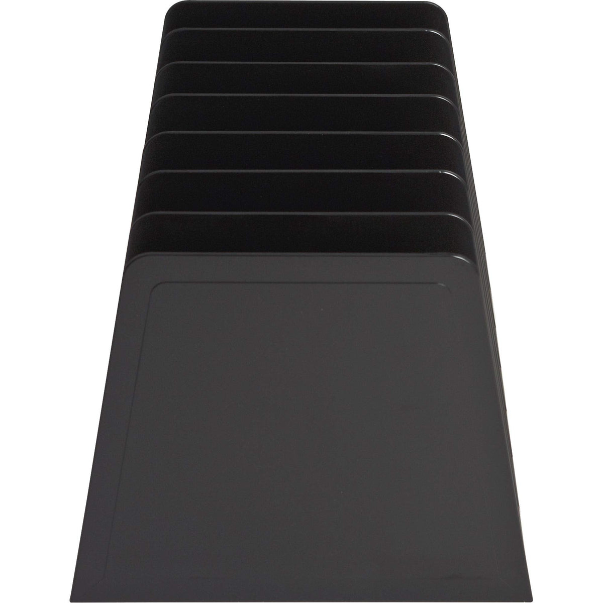 Desktop File Organizer, Mail Organizer, 7 Compartments Office File Sorter, for Easy access to your files, Invoices, Letters and more - 4.5" Height x 8.8" Width x 5.5" Depth - Black, Eco-Friendly
