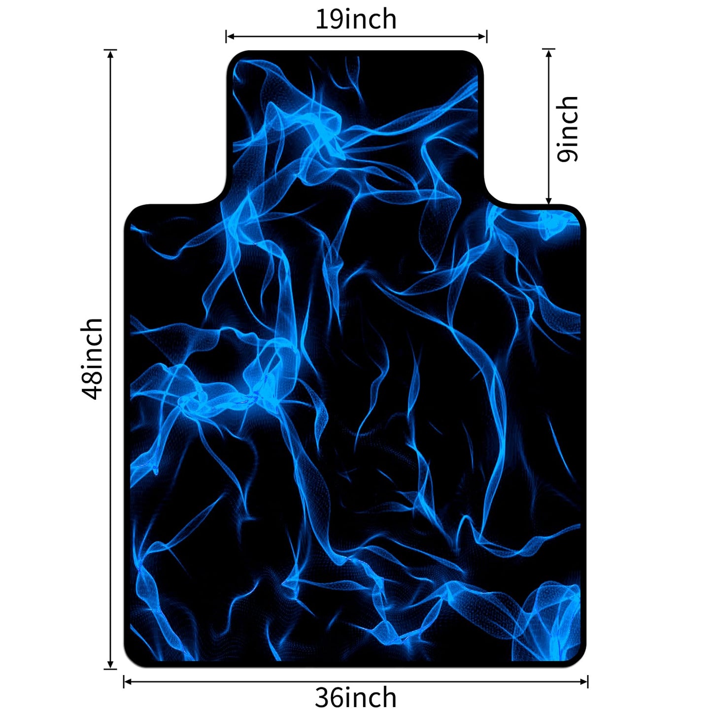 Keepcute Gaming Chair Mat for Hardwood Floor and Carpet - Anti-Slip Office Desk Mat, Floor Protector for Computer and Gaming Room 36"x48"