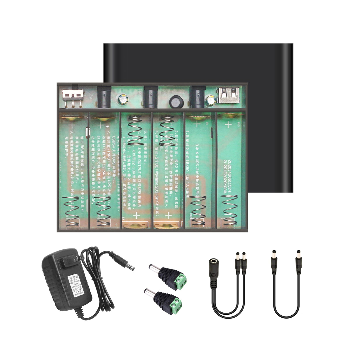 Mini UPS Battery Backup with Replaceable Lithium Battery, DC 5V/9V/12V 4A Output for Router/Modem/LED Lights/Electronics, Portable Uninterruptible Power Supply for Home Office
