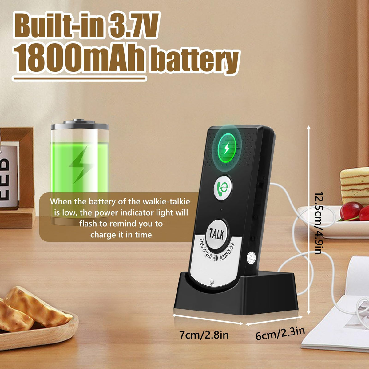 Intercom System for Home, 2 Way Voice Intercom Wireless, Home Intercom System Super Long Range Intercomunicador Intercom Doorbell System Unit for Home Hospital Office