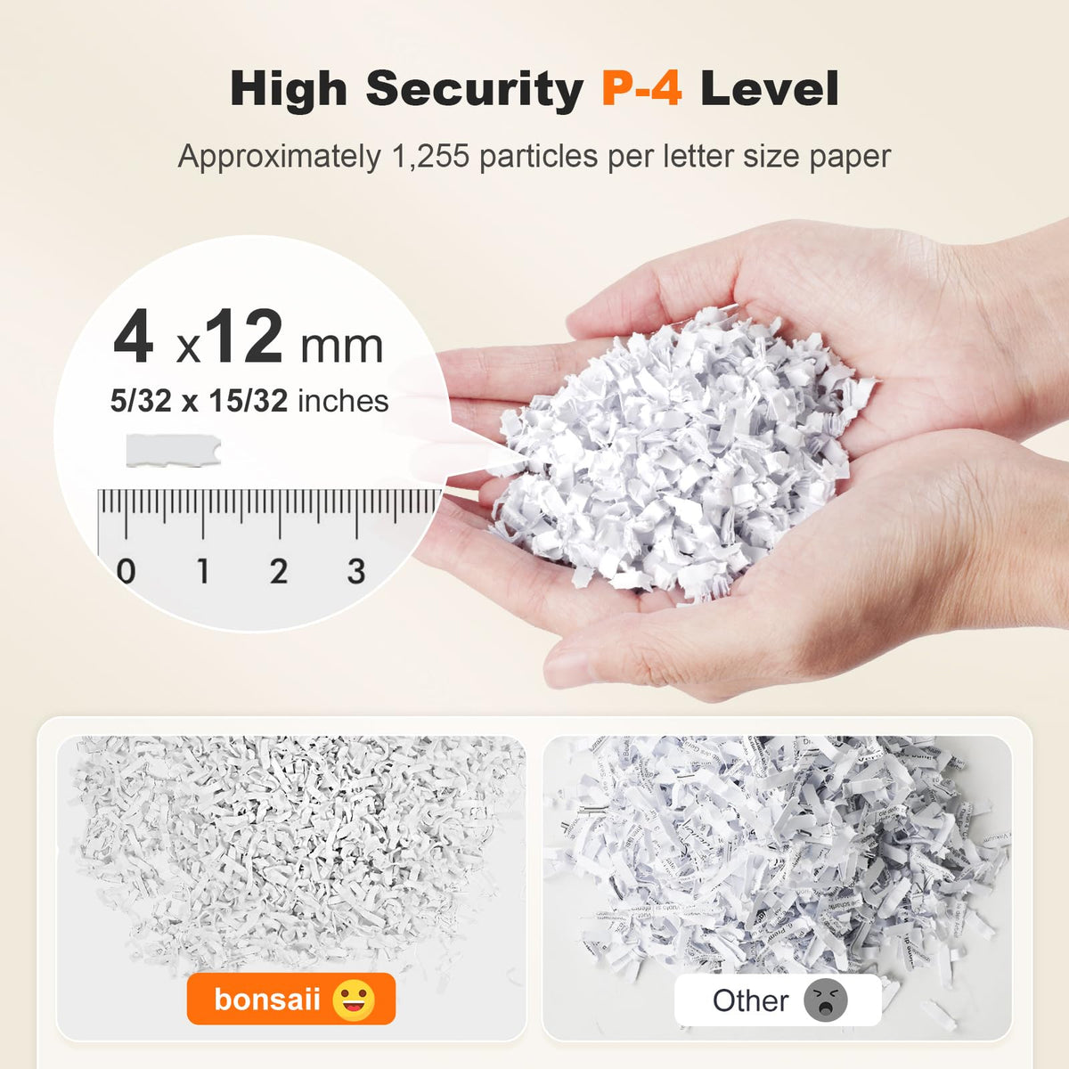 Bonsaii 200-Sheet Auto Feed Paper Shredder, 60-Min Nonstop Heavy Duty Shredders for Office, 8.1-Gal Bin, P4 High Security Micro Cut Large Commercial Paper Shredder for Business (C283-A)