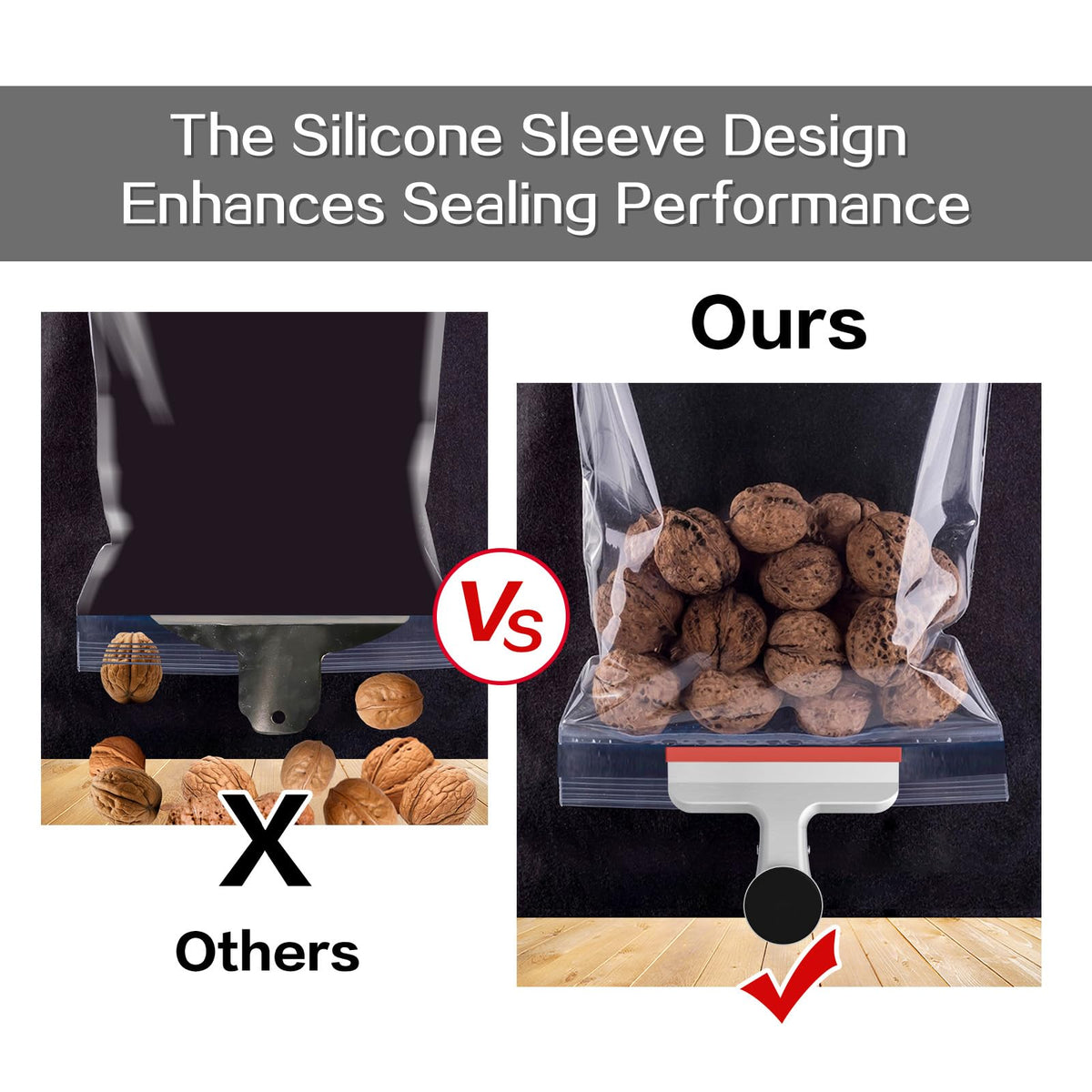 HOUSE AGAIN 8 Pack Stainless Steel Magnetic Chip Bag Clips Covered with Silicone - NO More Sharp Edges - Color Coded for Food Bags - Hang Postcards Heavy Duty for Kitchen and Office, 3 Inches Wide