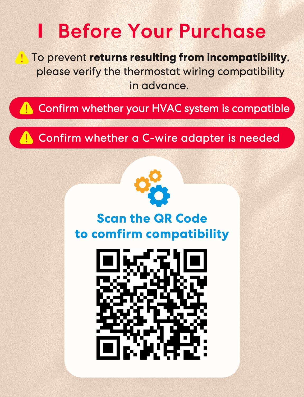 meross Smart Thermostat for Home, WiFi Thermostat Works with Matter, Alexa, Apple Home, Google Assistant, App & Voice Control, 7x24h Scheduling, Energy Saving, C-Wire Required