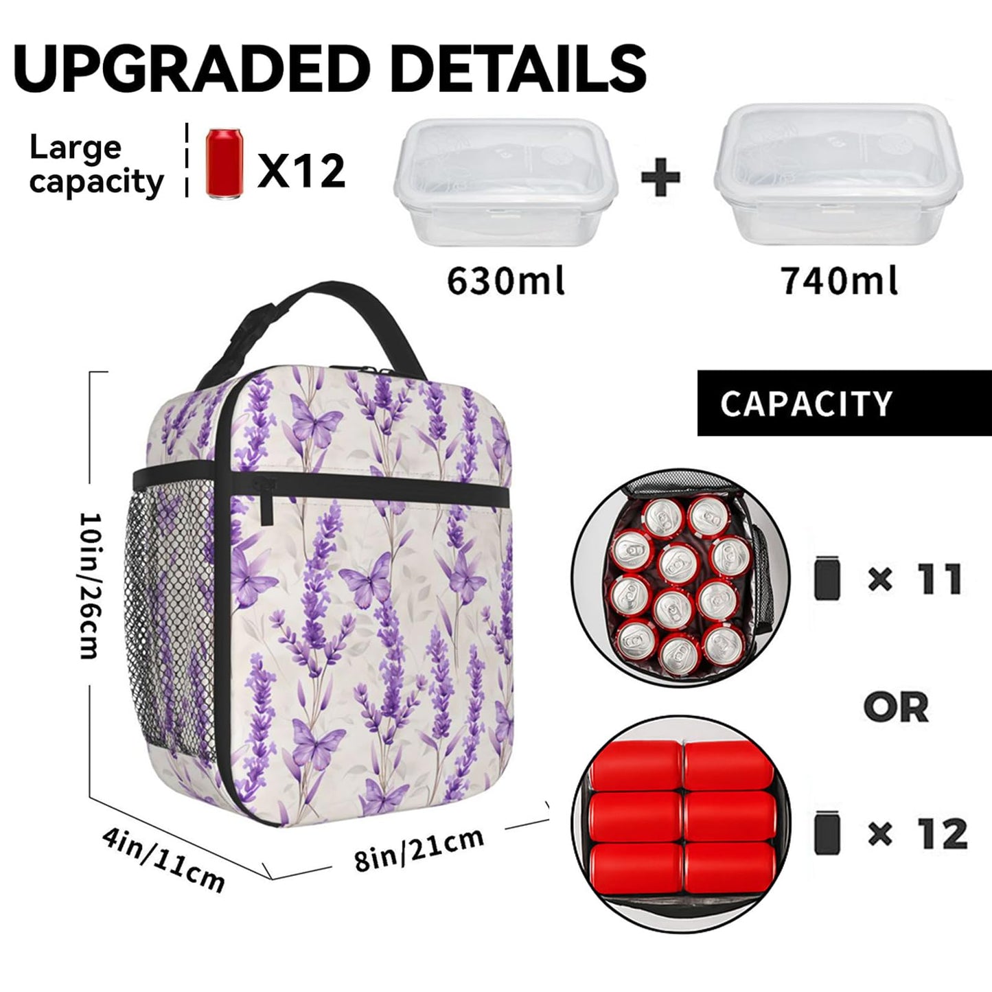 ainori Reusable Sea Turtle Lunch Box for Kids Girls Boys Women Adult, Insulated Tropical Coral and Foliage Lunch Bag,Polyester Cooler Handbags Case for School Picnic Work Travel Beach or Hiking