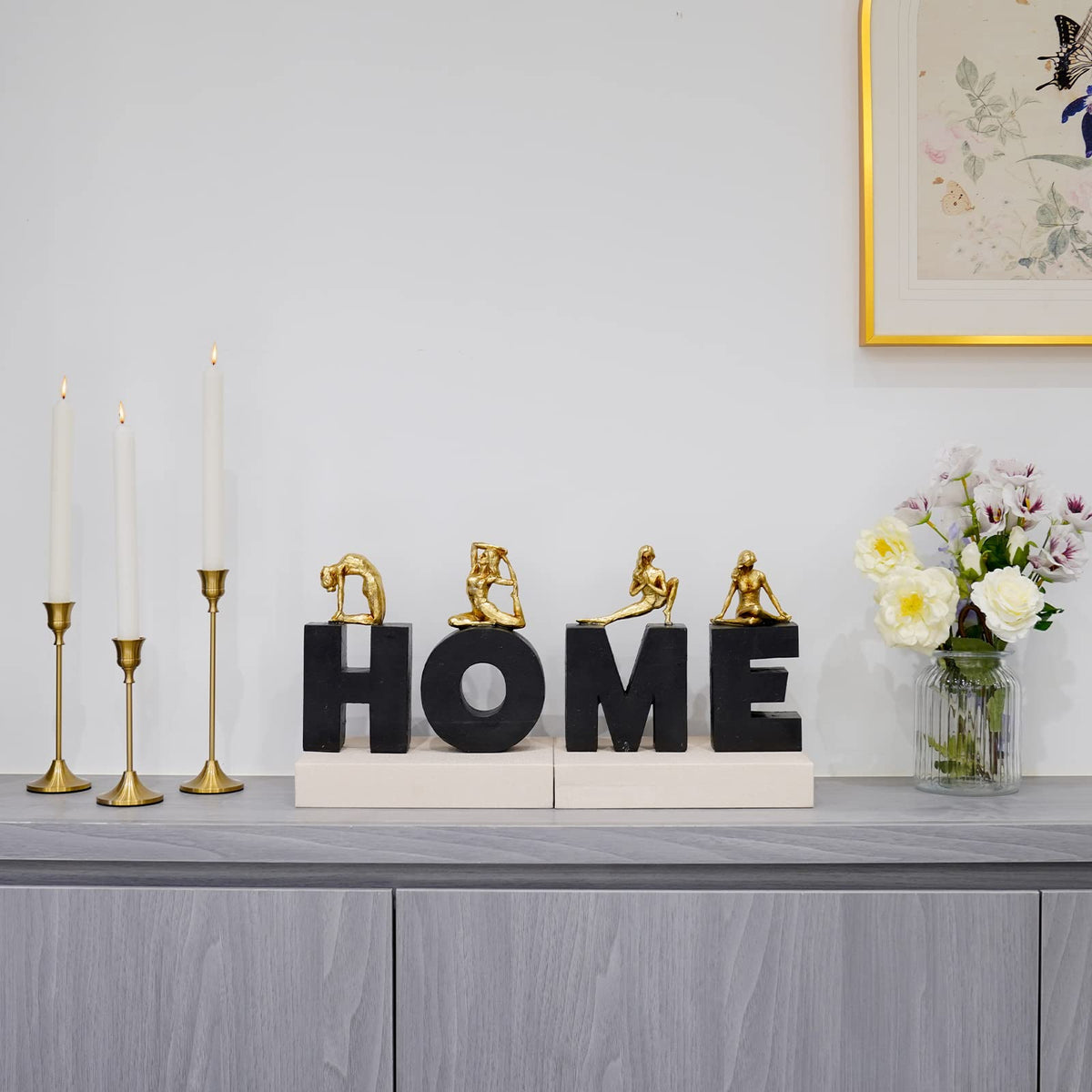 Guichifun Collectible Figurines - Home Decor Gifts: Meditation Decorative 4Pcs Set, Housewarming & Birthday Gifts