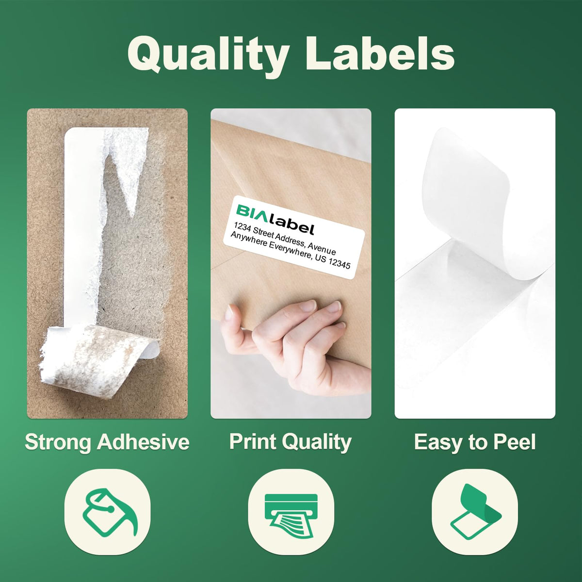 3000 Labels 30-Up 1" x2-5/8 Shipping Address Barcode Labels for Laser & Inkjet Printers, 100 Sheets, White, Permanent Adhesive