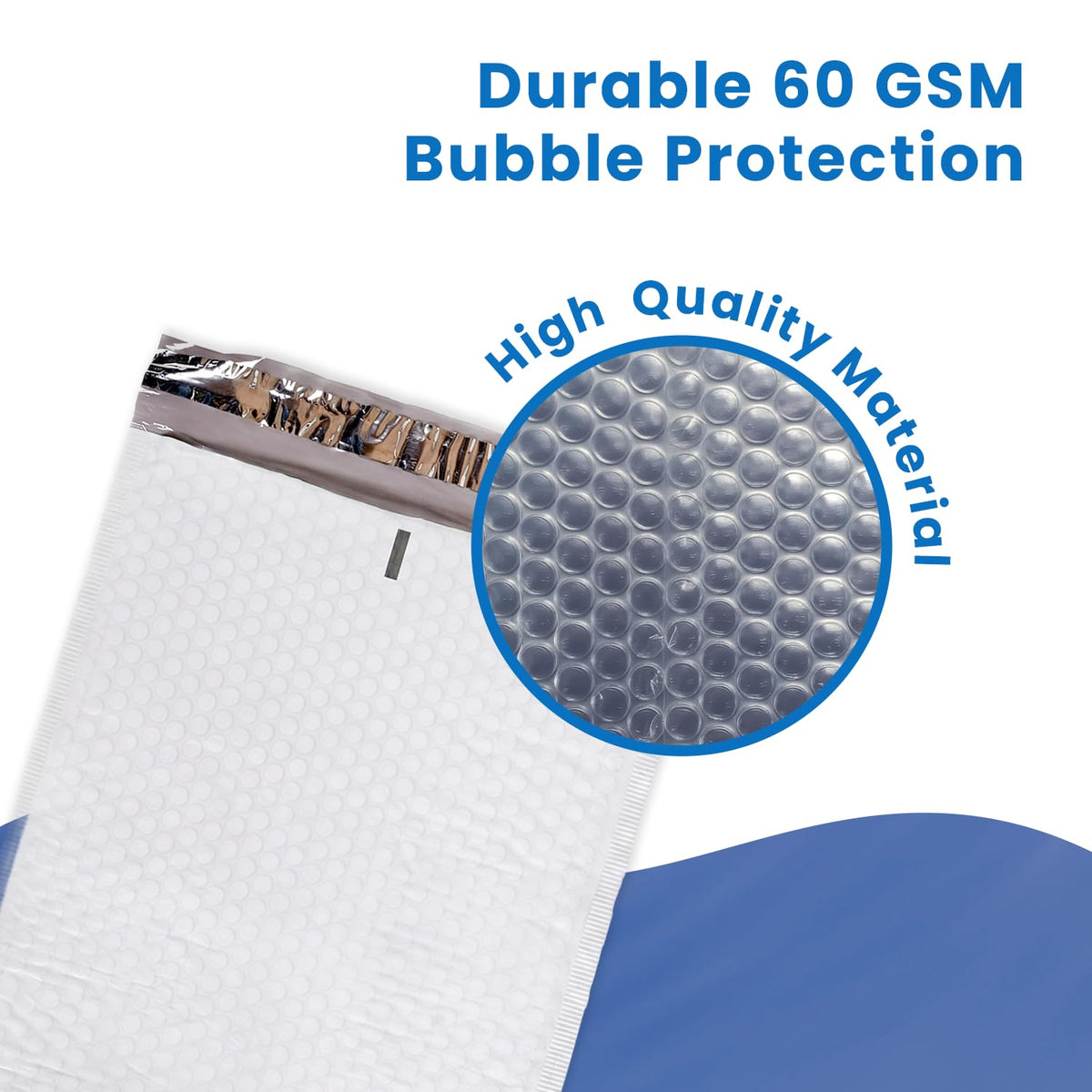 SMART MATTER Poly Bubble Mailer 6.5x10" (Usable Size) | 25 Pcs White Bubble Mailers | Opaque Design, Water Resistant, Self Seal, Durable Bubble Packaging Envelopes for Small Business, Online Sellers