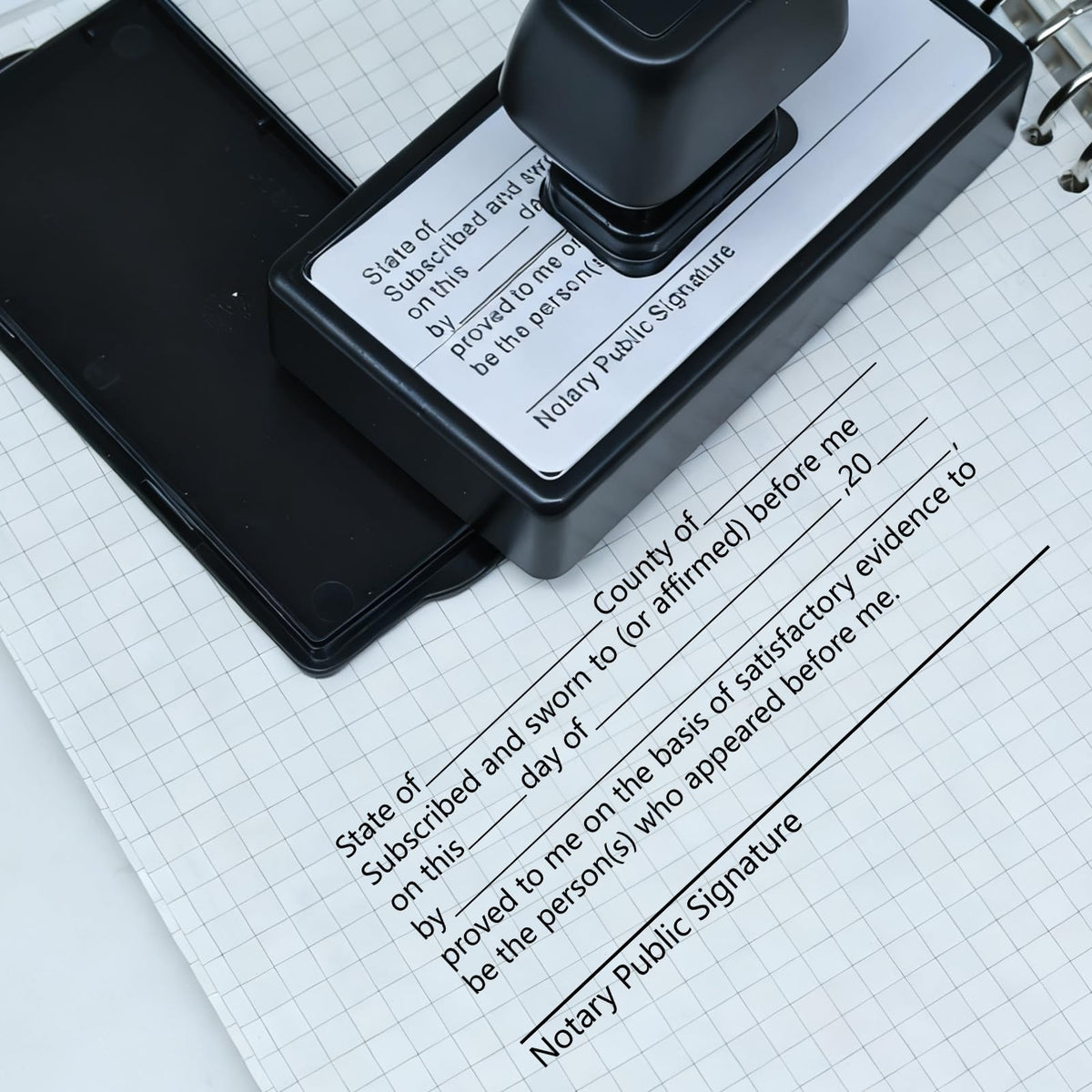 Notary Stamps,Self-Inking Notary Jurat Stamp, Acknowledgement Notary Seals for Public Supplies and Office Use,Notary Supplies That are Easy to Store