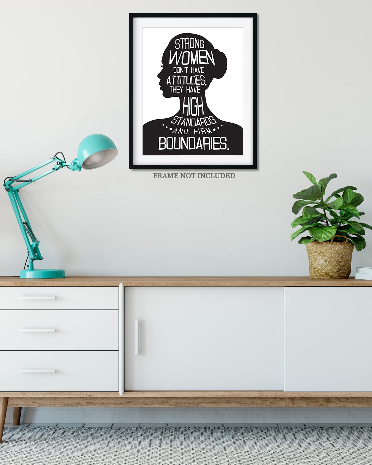 Govivo Inspirational Wall Art - 8x10 Unframed Print - Motivational Quote Decor for Women - Home Office Wall Decor - Encouragement Gift for Her (Print Only)