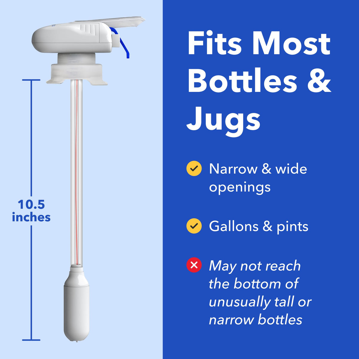 Magic Tap Automatic Drink Dispenser for Fridge, Teal (3 Pack), No Spill Milk Dispenser for Fridge, Automatic Milk Dispenser Pump for Gallon Jugs, Water & Juice, Fits Most Bottles, Batteries Required