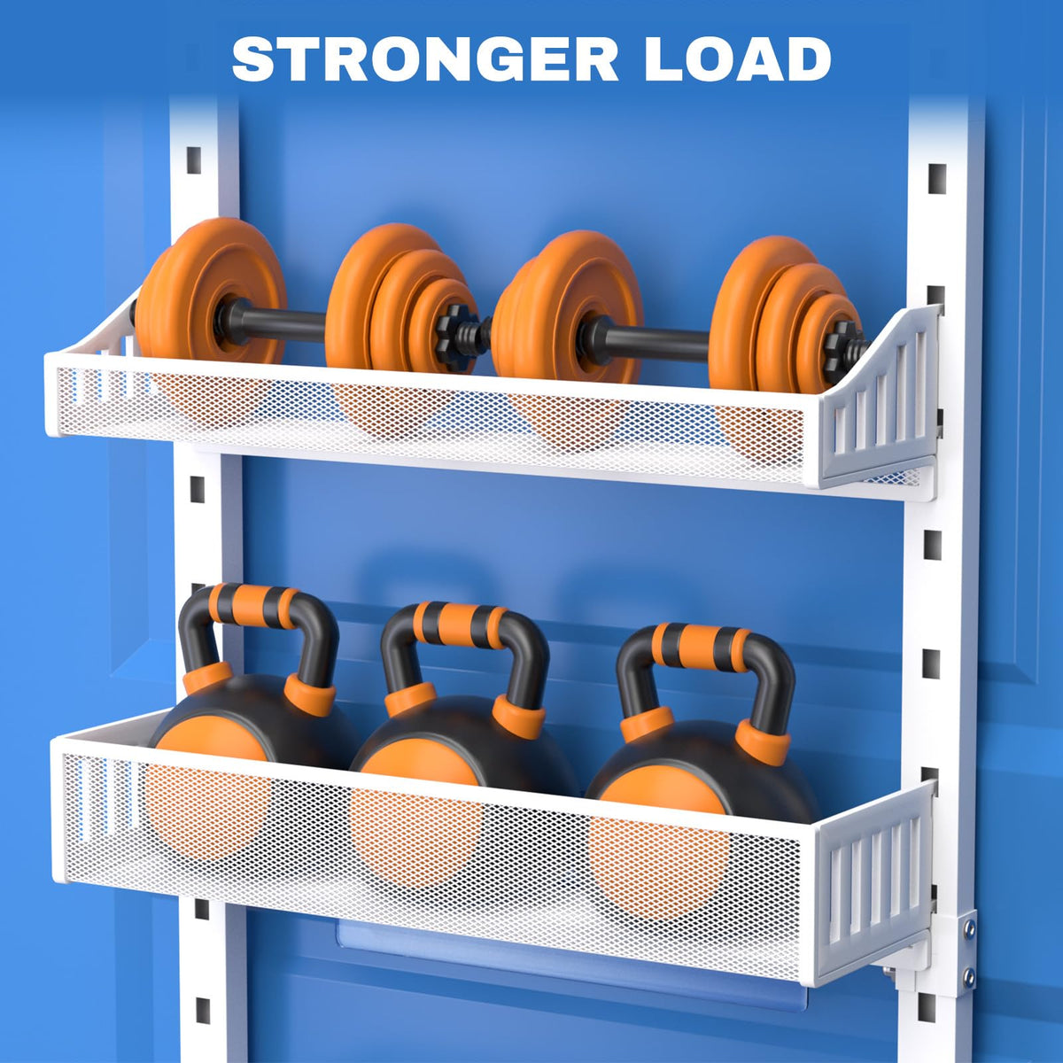 coobest 8-Tier Over the door Spice Rack Organizer, Large Heavy Duty Metal Wall Mount or Over The Door, 2 in 1 Rust-Proof Hanging Storage Shelf for Kitchen Pantry, Bathroom, Laundry Room, Closet