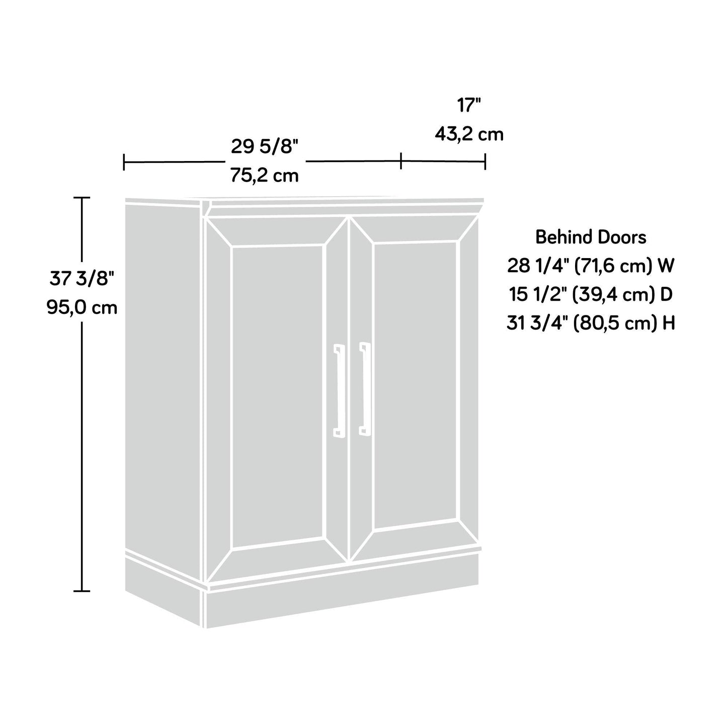 Sauder HomePlus Base Cabinet/ Pantry Cabinet, Sienna Oak finish