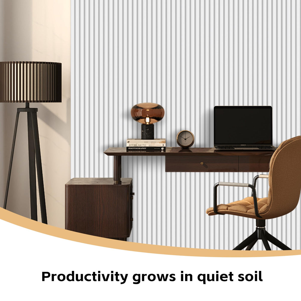RITOLLO 6 Pack Acoustic Wall Panels, 47.2X23.6X0.4 inch Decorative Self-Adhesive Soundproof Panels, Sound Dampening Panels for Home Studio Office, White(White,6)