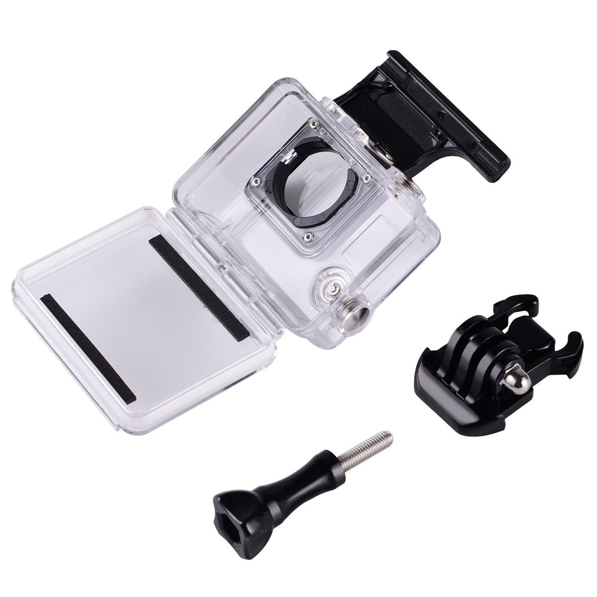 Suptig Replacement Waterproof Case Protective Housing for GoPro Hero 4, Hero 3+, Hero 3 Accessories Action Camera for Underwater Use - Water Resistant up to 147ft (45m)