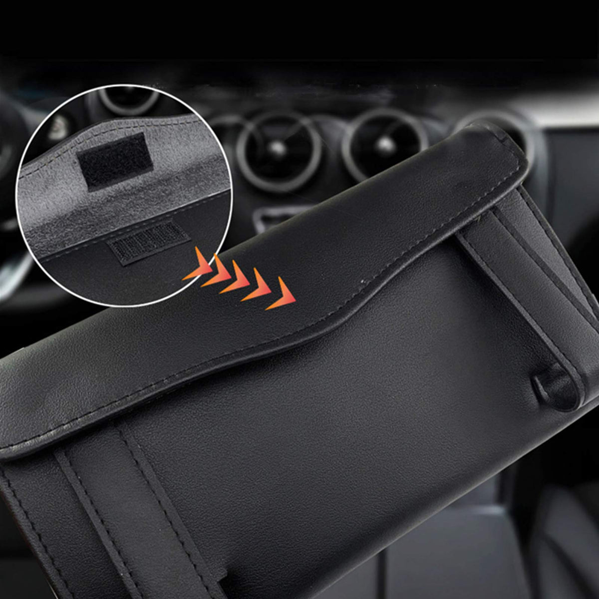 【2024 Upgraded】 Bling Car Sun Visor Tissue Box with Refills Paper Towels, PU Leather Backseat Mask Case,Crystal Sparkling Napkin Holder, Handmade Decoration Accessories for Women,Girls,Ladies as Gift