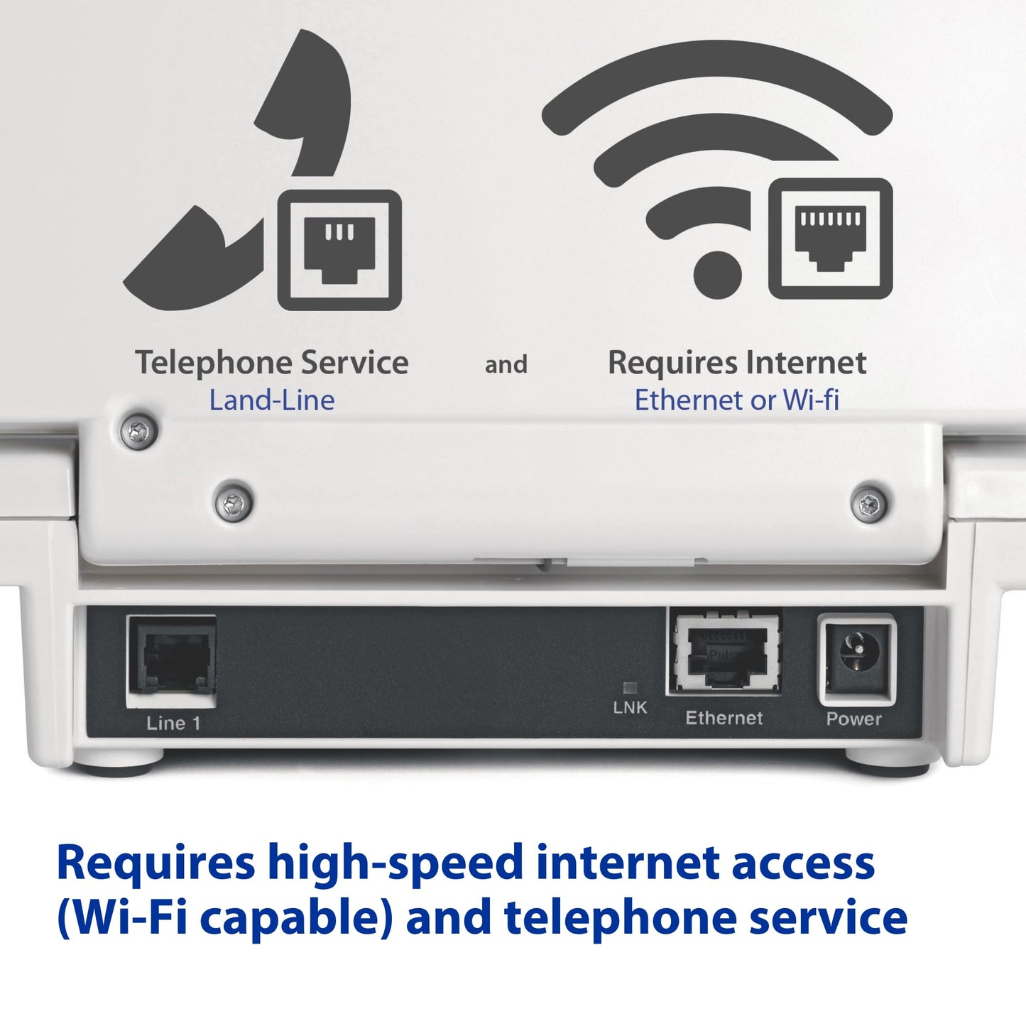 Hamilton CapTel 840i Captioned Telephone, Hearing Impaired Phones, Auto/Assisted Captions & Volume Control up to 40dB, Conventional Button Menu Navigation, Wi-Fi, Answering Machine & Speakerphone