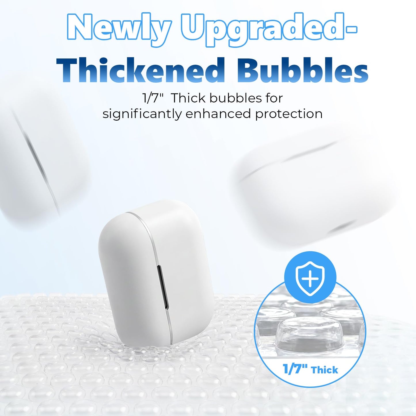 Metronic Bubble Mailers 6.57x10", Usable Size 6x9", 50 Pack, White Padded Envelopes, 50% Thicker 1/7" Bubble, Self Seal Waterproof Mailing Envelopes for CD,Jewelry & Small Business,#0