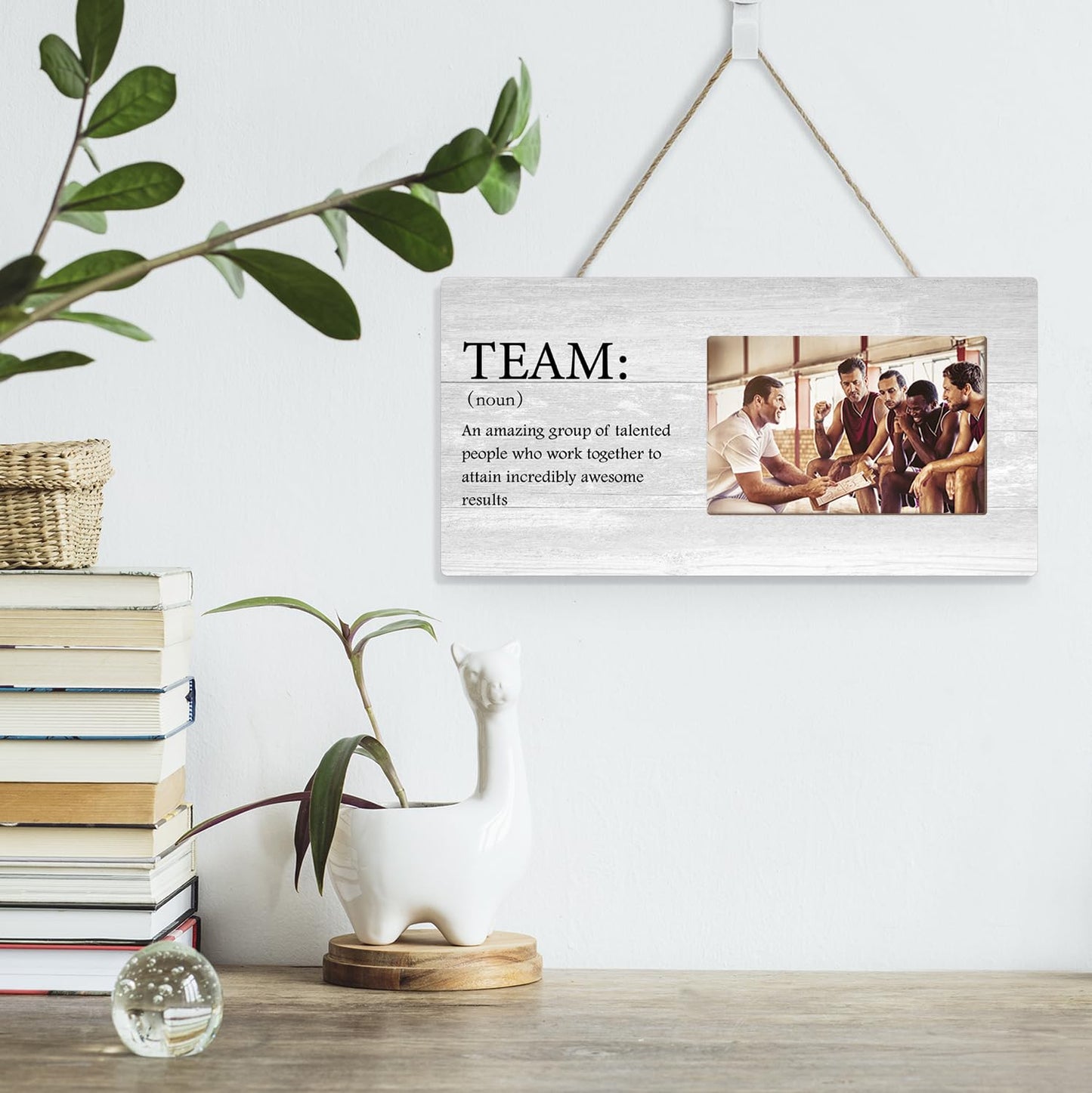 Orchroma Team Picture Frames,Best Team Ever Gifts,Team Gifts for Employees Coworker Boss Staff Company Team,12x6 Inch (Grey)