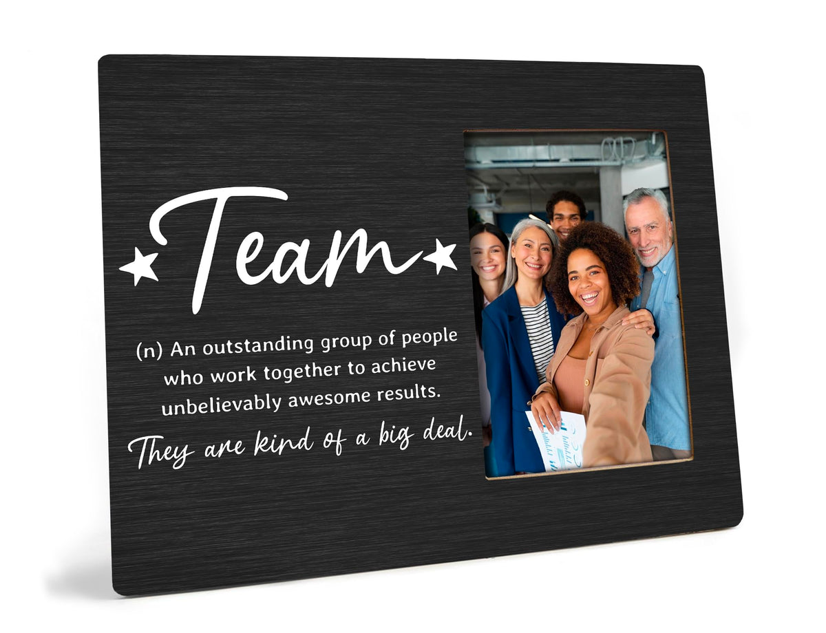 XDFVL Team Picture Frame, Team Ever, Team Gifts, Desk Picture Frames for Office, Team Gifts for Employees, Team Appreciation Gifts for Employees, Gifts for Work Team, Photo Frame 4x6