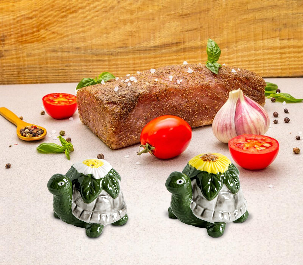 Turtle Salt And Pepper Shakers Set Ceramic Salt And Pepper Set Cute Pepper And Salt Shakers For Kitchen Saleros Para Cocina Beach,Tropical, Ocean Decoration