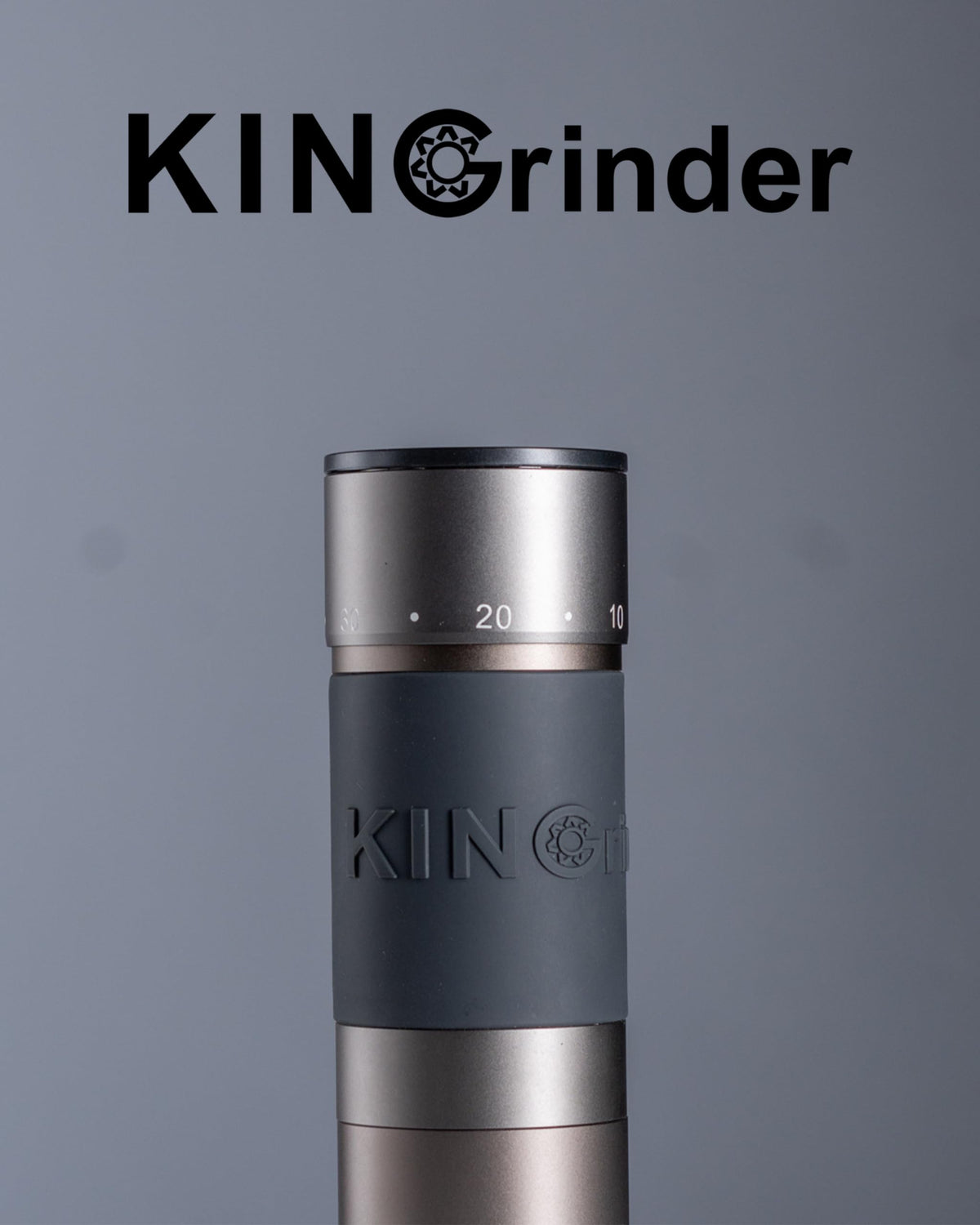 【Iron Gray】KINGrinder K6 Manual Hand Coffee Grinder with Straight Handle for French Press, Drip, Espresso with Assembly Consistency Stainless Steel Conical Burr Mill, 25-35g Capacity