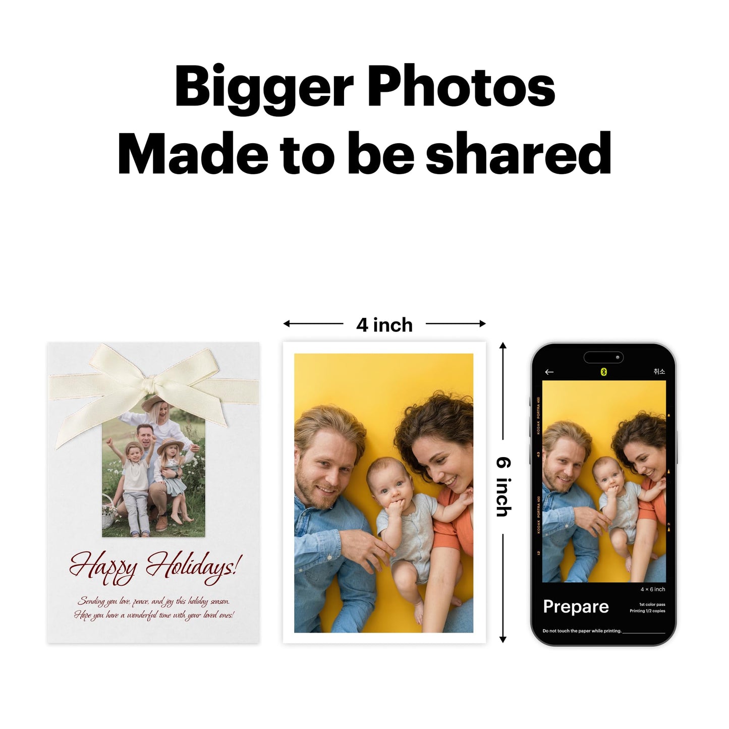 KODAK Dock Plus 4x6'' Photo Printer, 10 Sheets, Docking & Bluetooth Smartphone Printer for iPhone & Android, Instant Color Prints, 4PASS Dye Sublimation