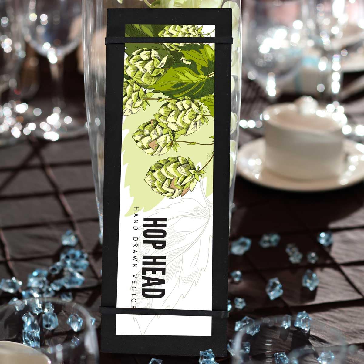 LZMS 4 Pcs 4 1/2" x 12 1/2" Black Wood Color Clipboards - Menu Holder - Check Presenter with Straps - for Pocket Sized Notepads