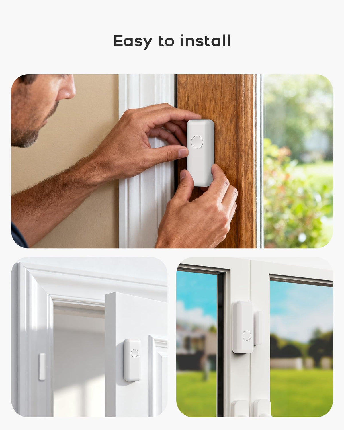Clouree Alarm System for Home Security, Wireless Alarm System 20 Piece Kit with Phone APP Alert Alarm Siren Door Window Sensor Motion Sensor Compatible with Alexa No Contract Ideal for Home, Apartment