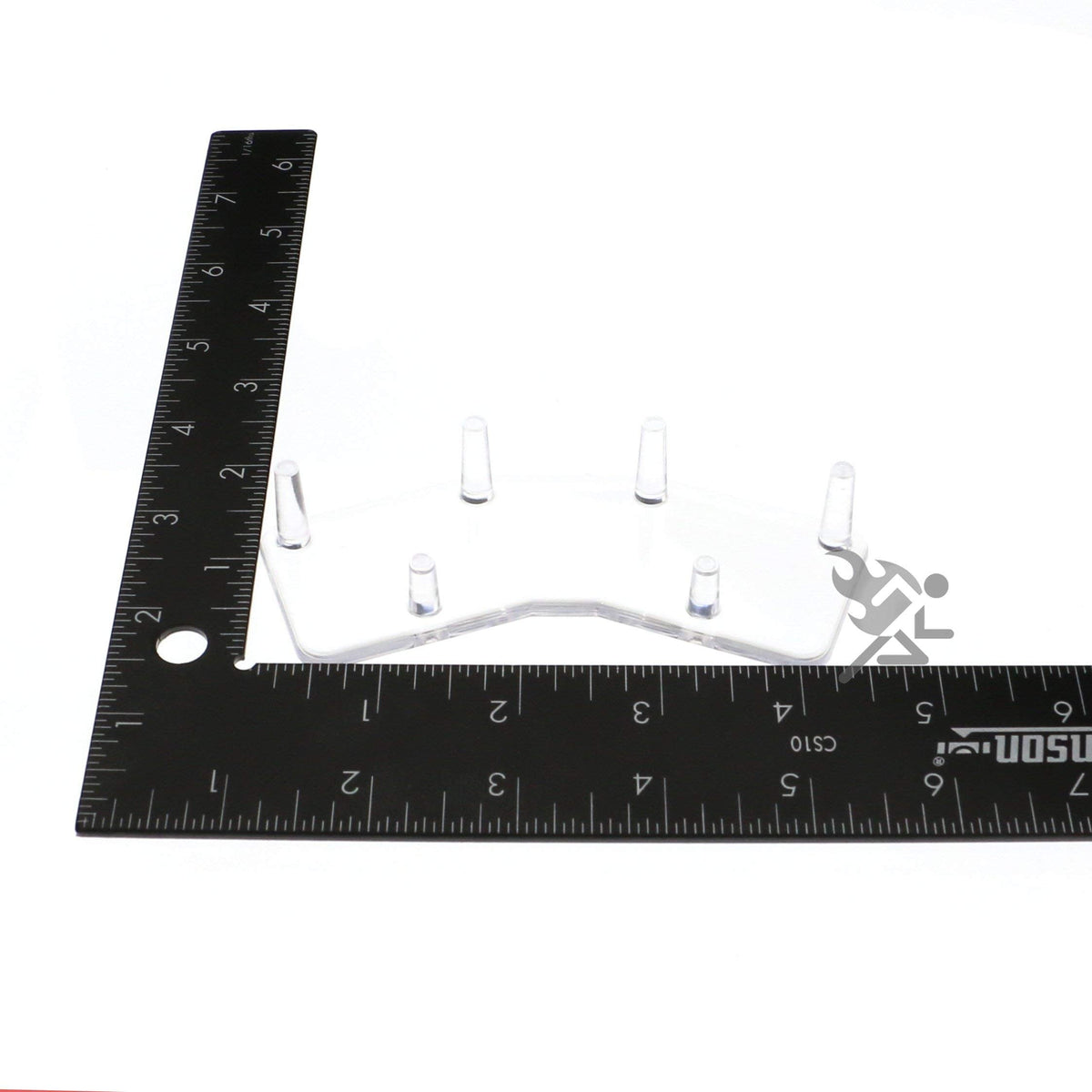 OnFireGuy 4.5" Paired 3-Peg Display Stand for Minerals Fossils and Geode Specimens, Qty: 1