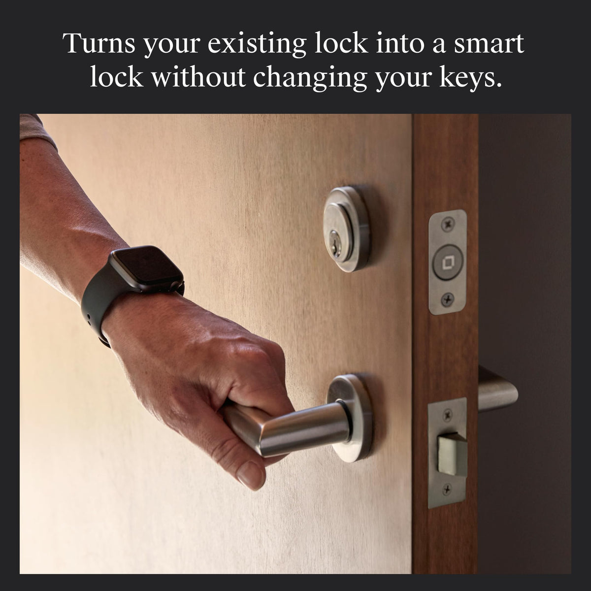 Level Bolt Smart Deadbolt - Make Your Lock Smart Without Changing Keys or Hardware - Matter-Over-Thread Plus Apple Home Key - Keyless & Remote Access via Apple, Alexa, Google Home, SmartThings