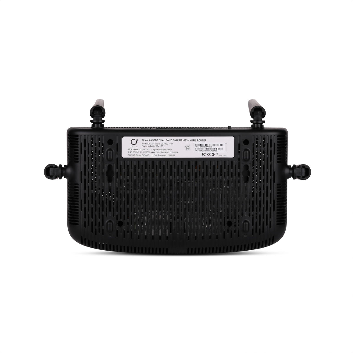 Scorpio Olax GigaHome AX3000 Dual-Band Wi-Fi 6 Router