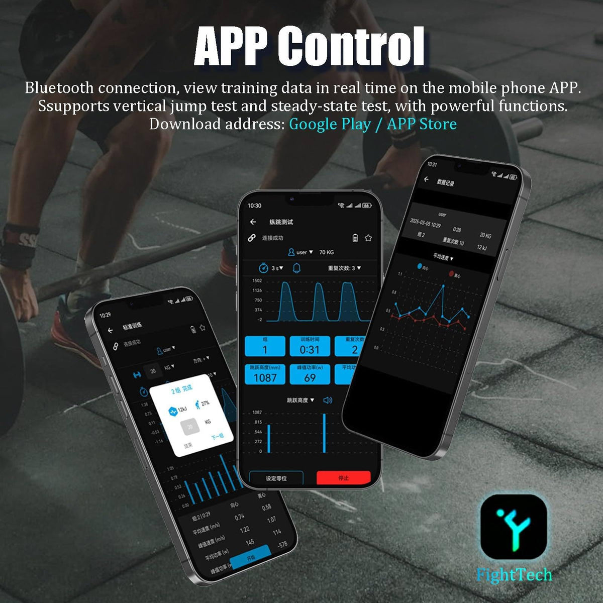 richigblosmum 50H Cordless VBT Tracker with App & Voice Feedback, Gym Linear Encoder for Real-Time Speed & Power, Full Kit for Squats, Lifts & Sled Drags