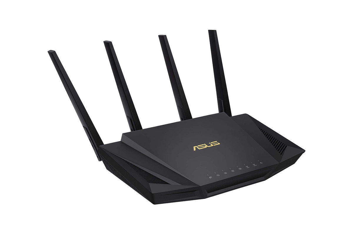 ASUS RT-AX3000 Ultra-Fast Dual Band Gigabit Wireless Router - Next Gen WiFi 6, Adaptive QoS, and AiProtection by Trend Micro | 1x WAN, 4X 1G LAN, 1x USB 3.0 - AiMesh Compatible