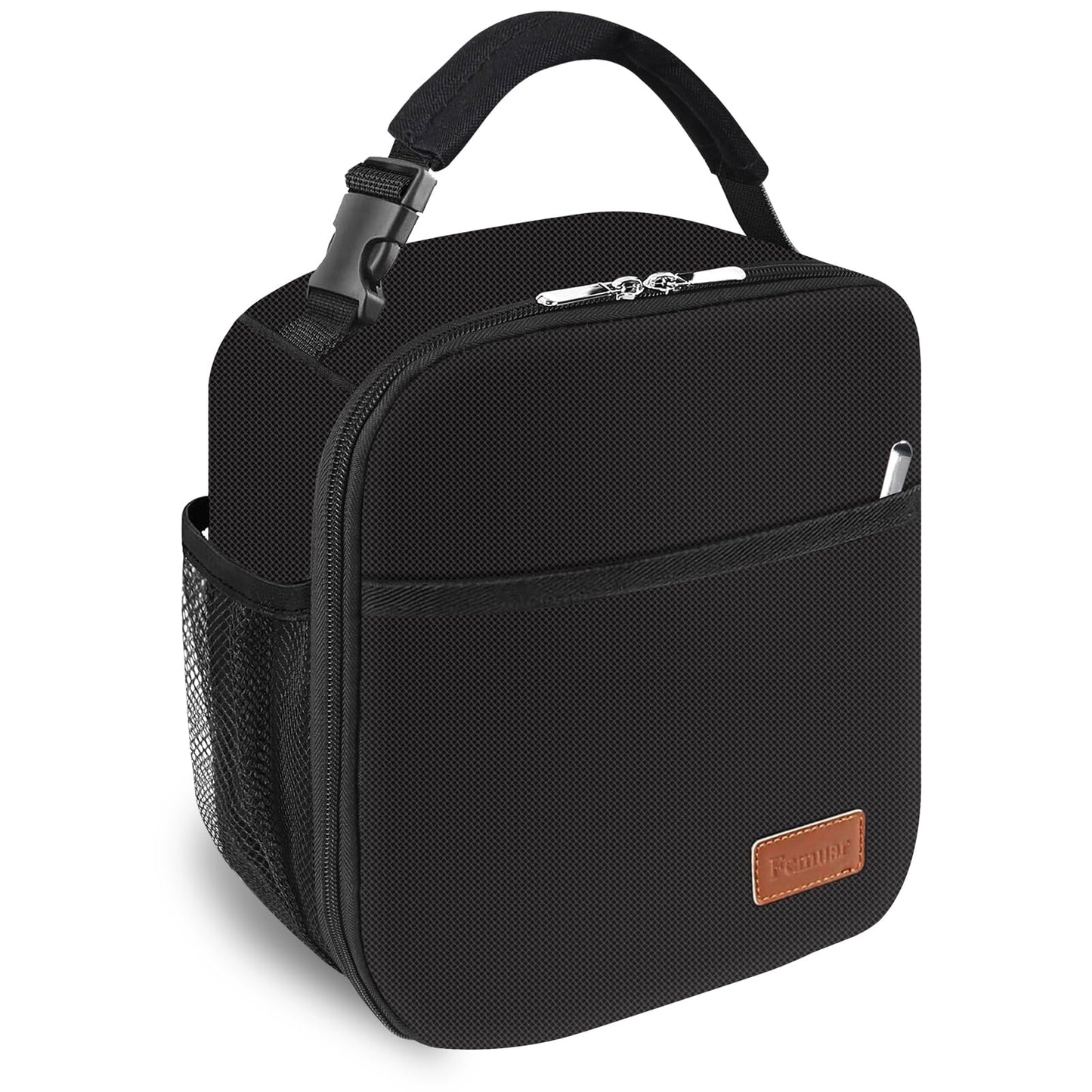 Femuar Lunch Box for Men Women Adults, Small Lunchbox for Work Picnic - Reusable Lunch bag Portable Lunch tote, Black