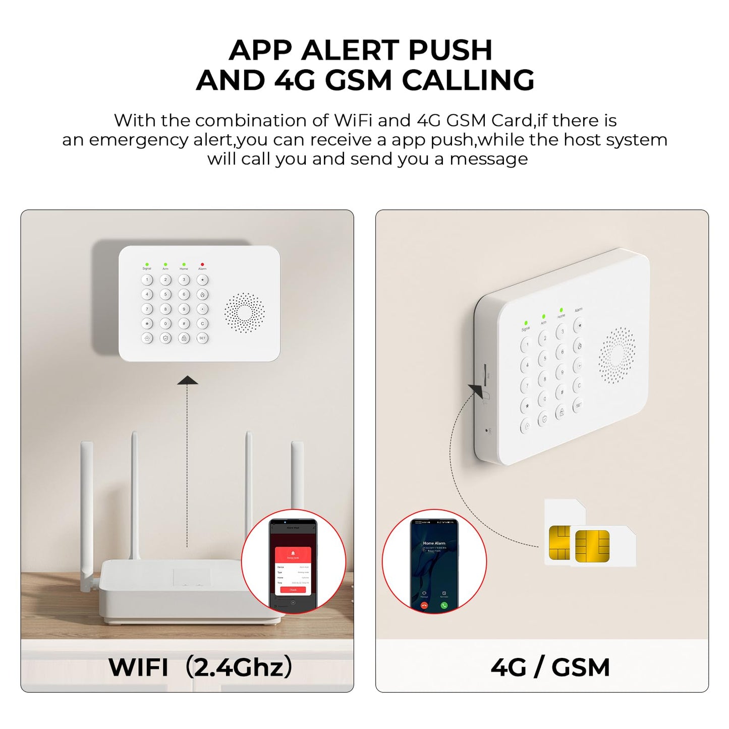 PGST Wireless Home Security Alarm System, DIY Anti-Theft Alarm Kit with Door Window Sensors, Motion Detector, Remote Control for Home Apartment Office Garage