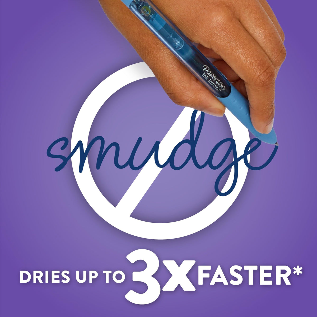 Paper Mate InkJoy Gel Pens, Fine Point (0.5mm), Blue Ink, 12 Count - Comfortable Grip, Teacher Supplies, Note-Taking