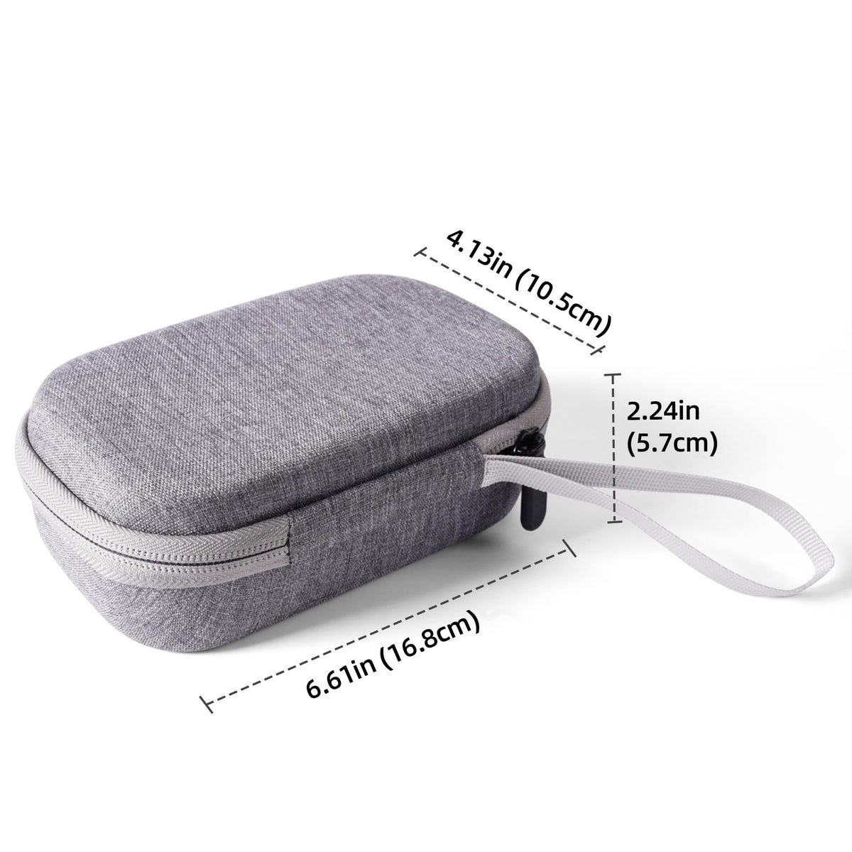 ORGSTA Label Maker Case Compatible S001 Label Maker, for ORGBRO X1 X3 NIIMBOT D11 D110 Label Printer, Hard Carrying Container Storage Holder Organizer for Printer, Tape and Charging Cable (Gray)