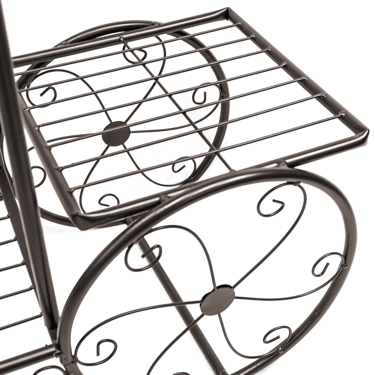 Sorbus® Garden Cart Stand & Flower Pot Plant Holder Display Rack, 6 Tiers, Parisian Style - Perfect for Home, Garden, Patio (Bronze)