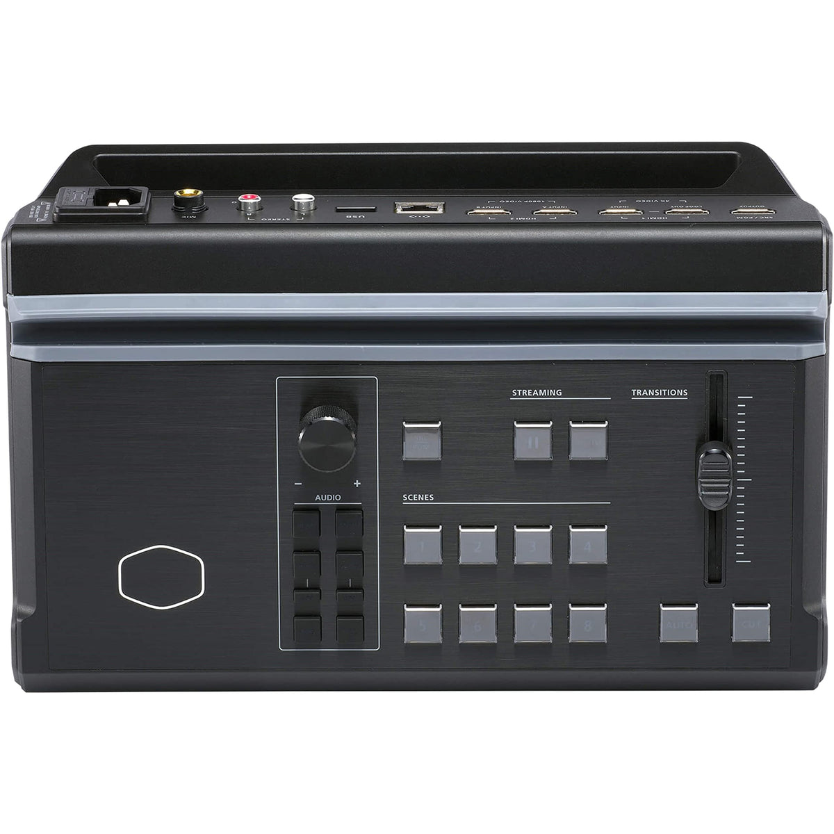Cooler Master StreamEnjin Livestream Mixer, All-in-One Integration, 8 Customizable Storyboard, Dual Professional CDN Destinations, iPad/Android Tablet App (Tablet not Included) (RM-SEN1-H2H3-R1)