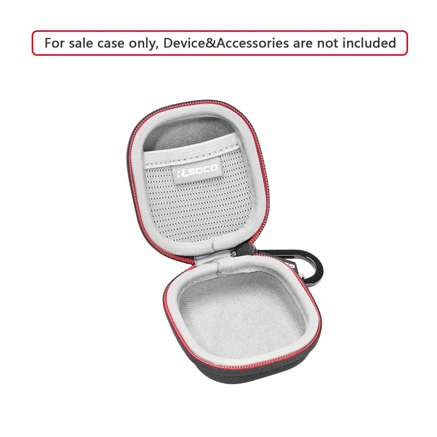 RLSOCO Hard Case for Timekettle M3 Language Translator Earbuds | Travel Organzier Case Cover Shockproof, Dustproof, Water-Resistant Storage Pouch with Sturdy Metal Hook (Case Only)