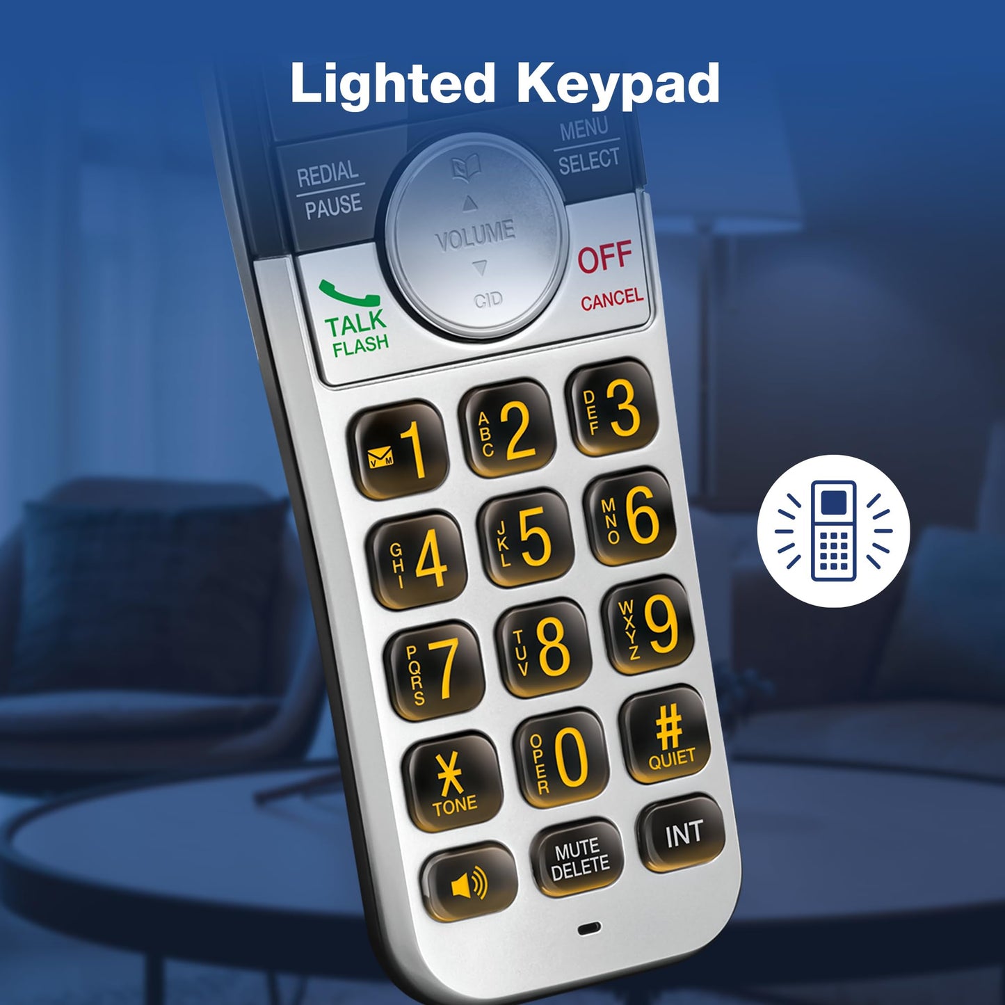 VTech VG232-5 DECT 6.0 Cordless Phone with Digital Answering Machine, 5 Handsets – Large Backlit Display, Big Buttons, Full-Duplex Speakerphone, Caller ID, Easy to Use