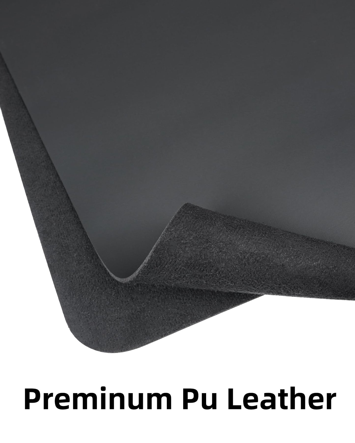 Large Desk pad mat,Mouse Pad,Office Desk Mat, Non-Slip PU Leather Desk Blotter,Large Desk pad,Waterproof Keyboard mat for Office/Home/Decor (Black,48" x 17")
