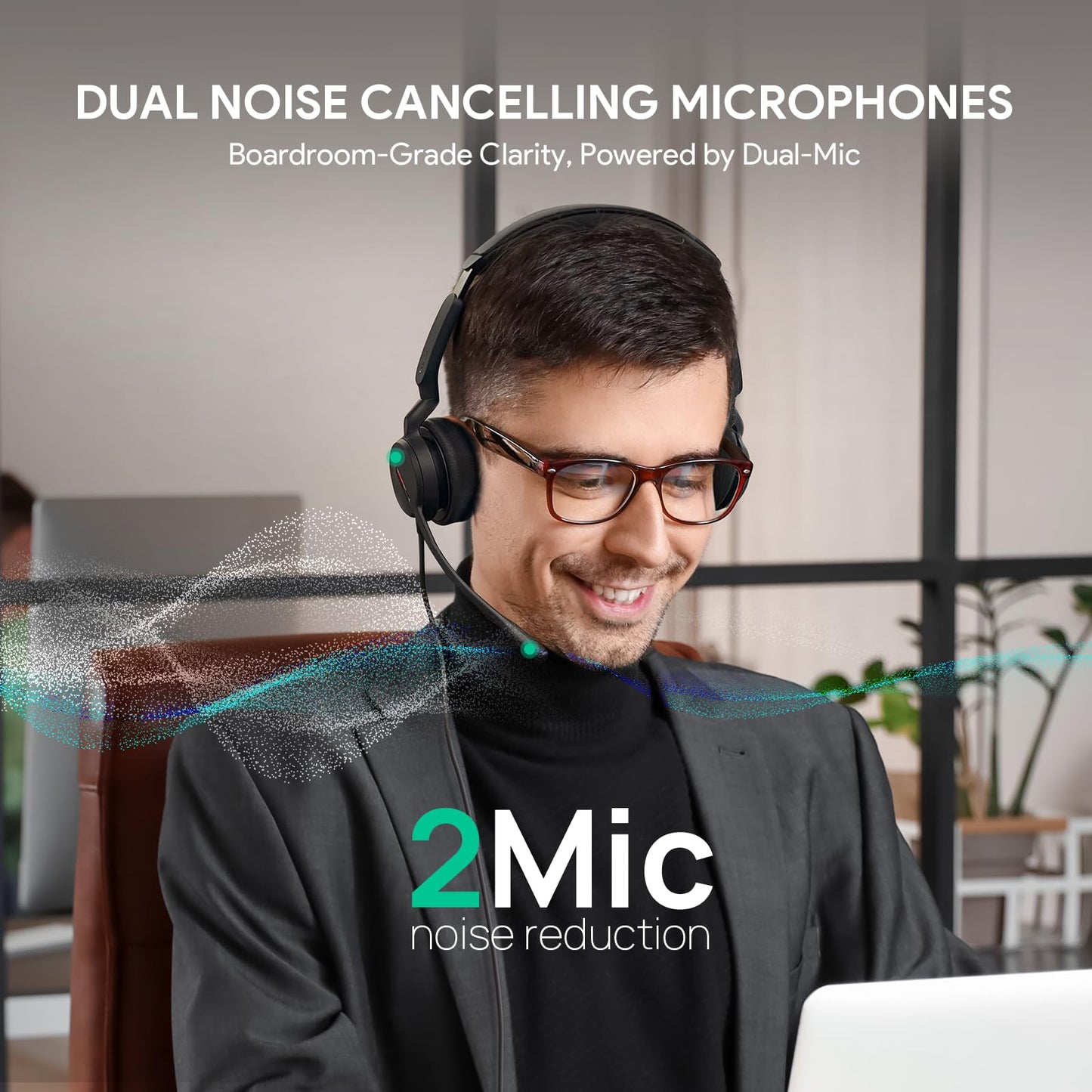 Yealink UH44 UC USB Headset -2 Noise Cancelling Mic, Comfort Ear Cushions, Stereo Sound for PC/Laptop with Inline Controls,Home,Office,USB-C/A & Busylight