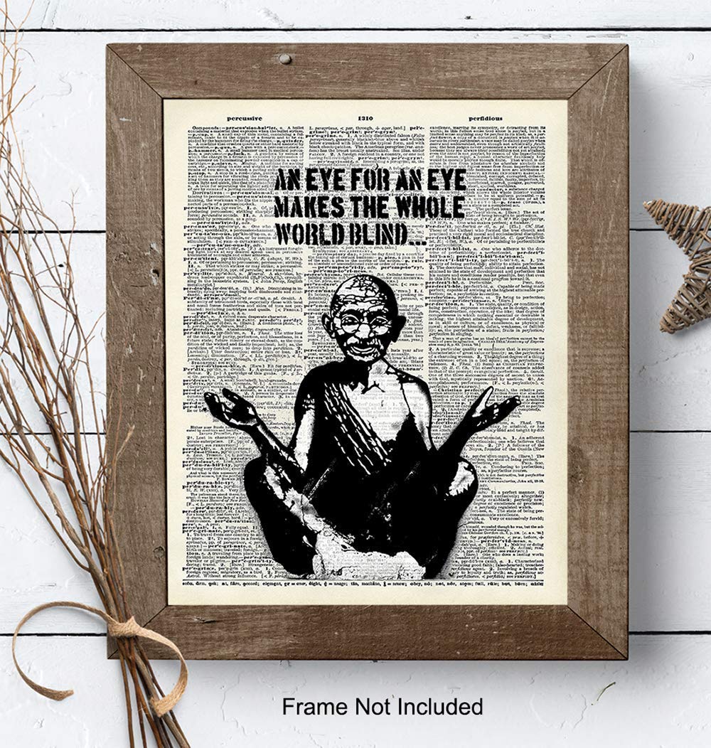 Graffiti Inspirational Quote - Urban Street Art, Wall Art Poster - Great Motivational Gift for Zen, Buddha, Buddhism, Yoga, Meditation Fans - Chic Home, Studio, Office Decorations - 8x10 Photo Print