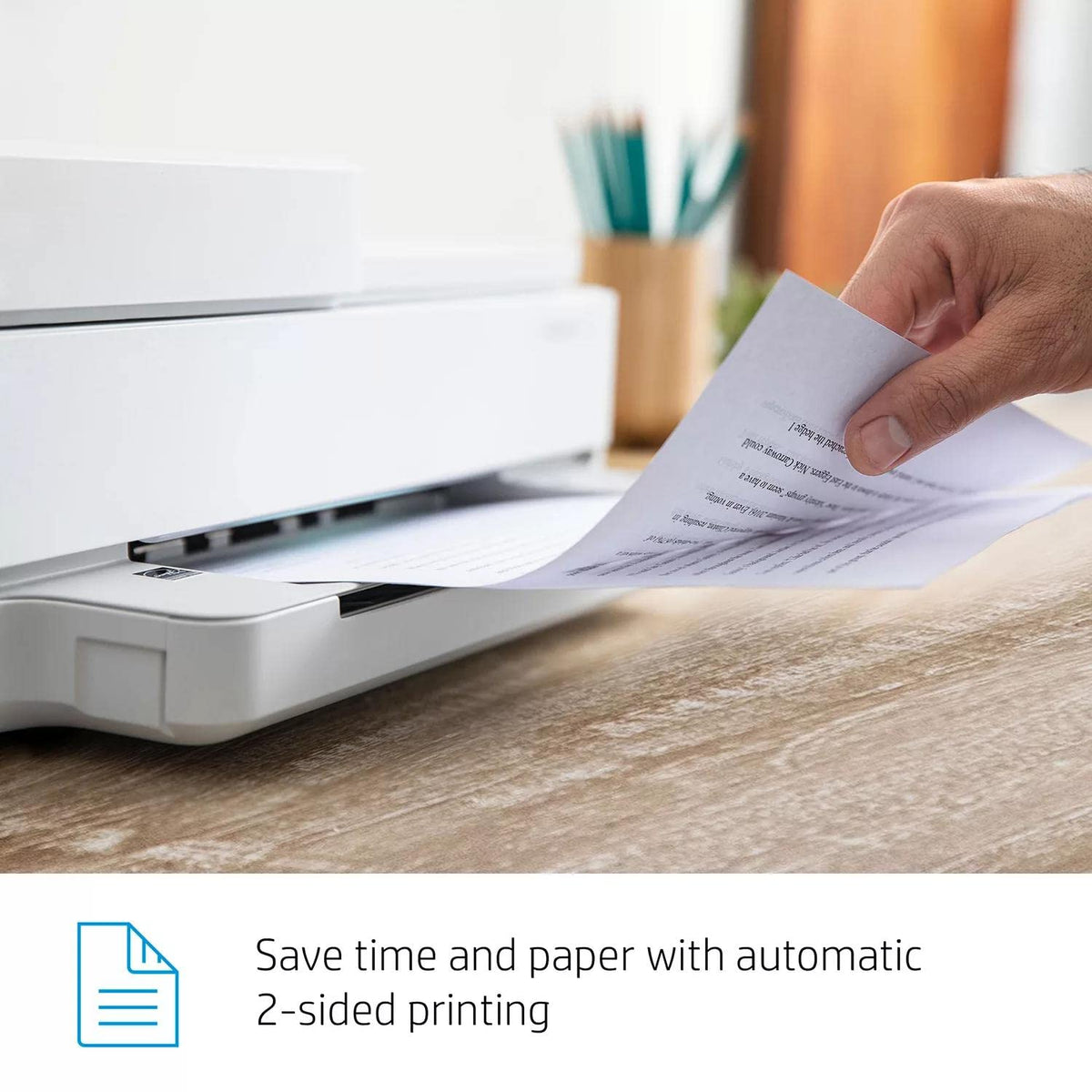 HP Envy 6458e All-in-One Wireless Color Inkjet Printer, Print Copy Scan - 10 ppm, 4800 x 1200 dpi, Auto 2-Sided Printing, 35-Sheet ADF, Dual-Band WiFi, Instant Ink Ready, White (Renewed)