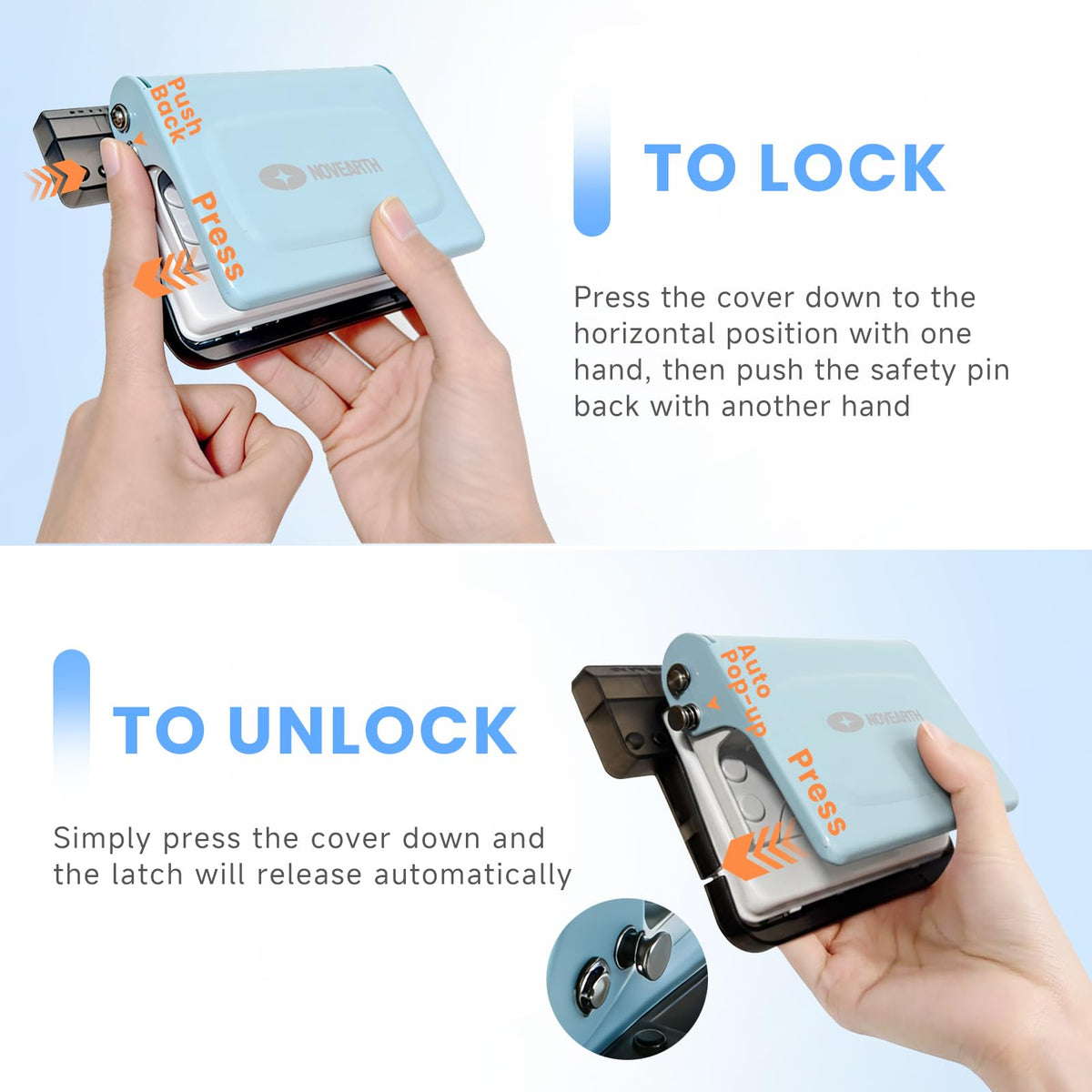 10-Hole Binding Machine for Planners, Metal Loose Leaf Punch Tool,26 Holes for B5, 30 for A4, 20 for A5 Paper, Handheld Manual Notebook Puncher for Home Office School DIY Project