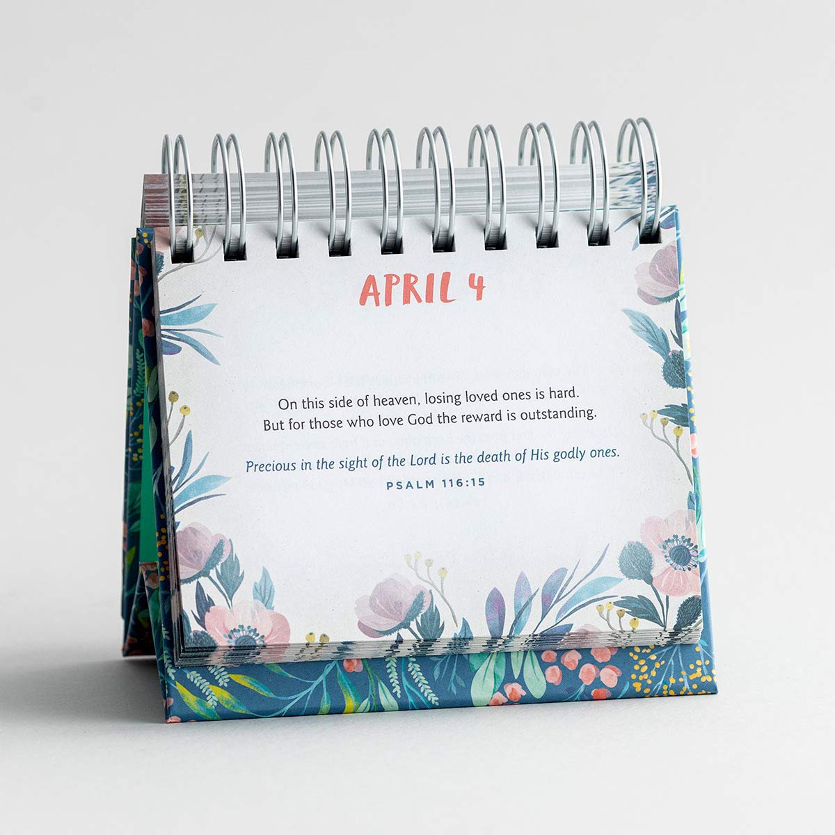 DaySpring - One Minute with God - Perpetual Calendar (J1391), Green, 5 1/2" x 5 1/4" x 1 1/4"