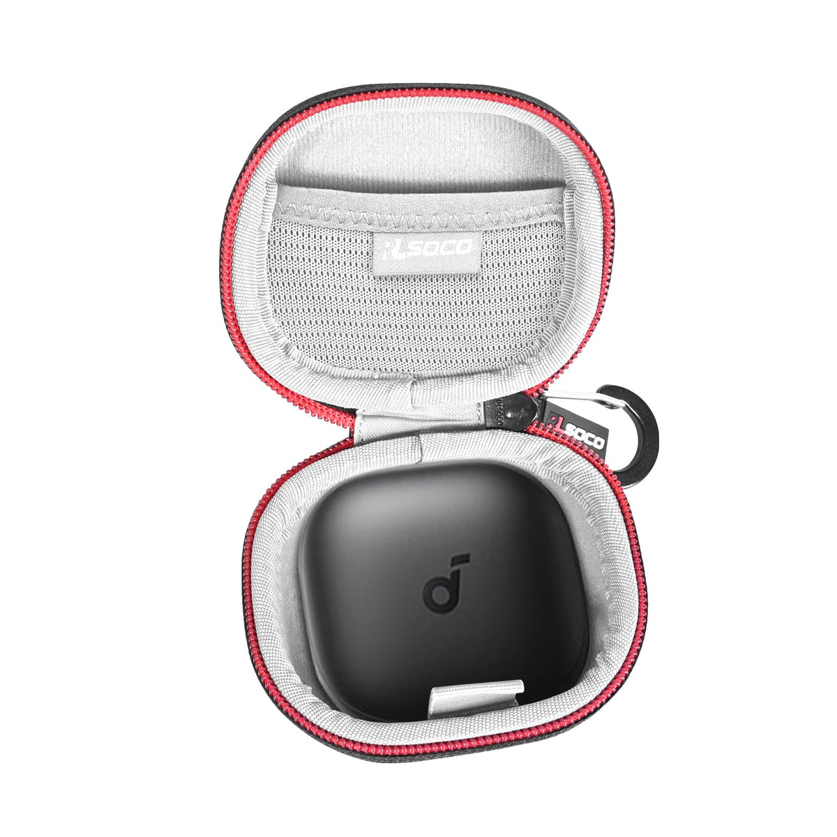 RLSOCO Hard Case for Anker Soundcore Sport X20/Liberty 4 Pro Noise Cancelling Wireless Earbuds | Shockproof, Dustproof, Water-Resistant Storage Pouch with Sturdy Metal Hook (Case Only)