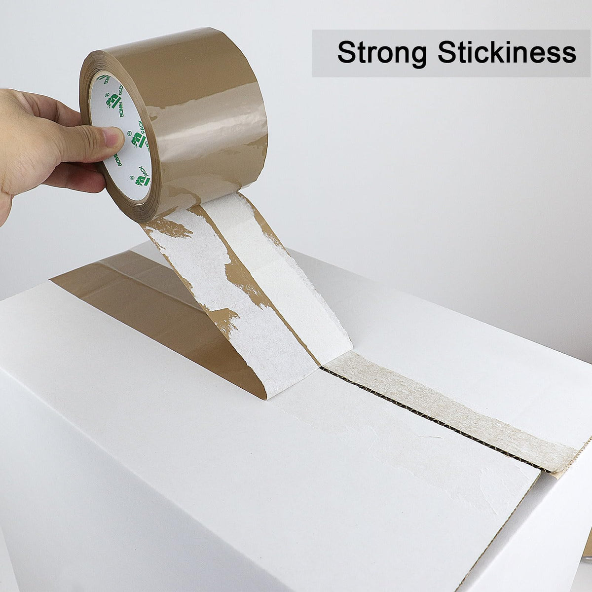 BOMEI PACK Brown Packing Tape 3 inch Wide, Heavy Duty Brown Packing Tape Refills for Moving Boxes, Shipping and Storage, 2.7 Mil x 60 Yards
